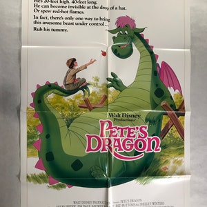 Póster original de la película estadounidense &quot;Pete&#39;s Dragon&quot;, relanzamiento original de 1984. Excelente estado.