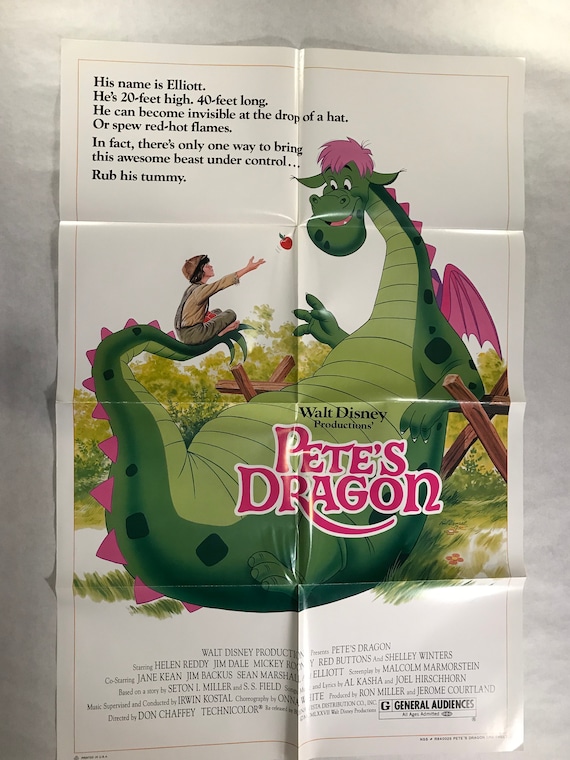 米国製 ワンシート オリジナル映画ポスター「ピートとドラゴン