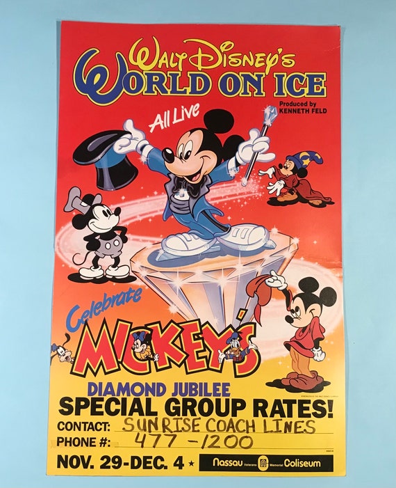 Vintage Poster - World on Ice - Original 1970's Poster - Etsy