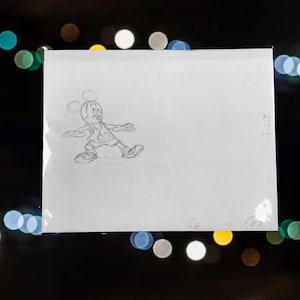Vintage Animation Produktion Zeichnung - Mickey - 1980&#39;s Vintage - - Kostenloser Versand