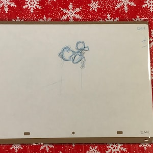 Vintage Animation Production Drawing - &quot; Donald Duck &quot; Vintage Cartoon Sammlerstück - 1980er Jahre