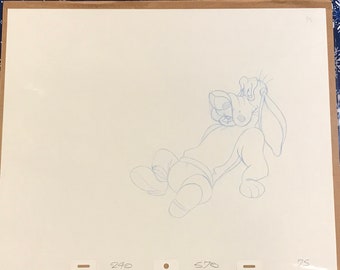 Animation Production Drawing - Don Bluth's Rockadoodle  -1990's Disney Collectible, Disney Animation