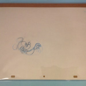MICKEY MOUSE ANIMATION Production Drawing - Vintage Disney Animation, 1980’s, Walt Disney, Disney Collectible, Disney Drawing