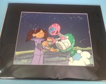 Animation Production 2 Cel Setup - Tang - 1980’s - with Free Bonus Animation Art- Walt Disney - Disney Animation - Disney Cels