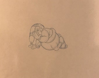 Animation Production Drawing - Don Bluth's “ A Troll In Central Park “ - 1990's Disney Collectible, Disney Animation