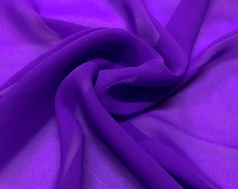 Boysenberry Iridescent Silk Chiffon Fabric Boysenberry Iridescent Silk Chiffon Fabric