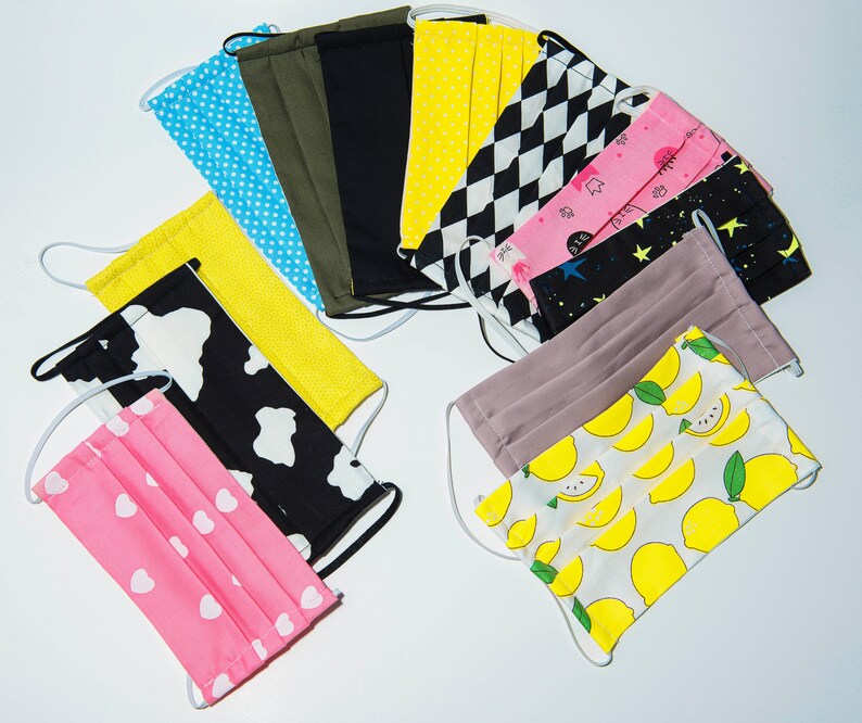 2 PACK BUNDLE Organic Cotton Face Mask PM2.5 Filter. Pre Etsy