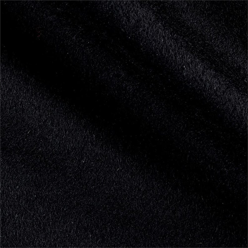 Black Wool Cashmere Coating Fabric by the Yard Italy - Etsy