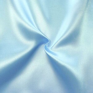 Sky Blue Luxury Heavy Bridal Satin Fabric by the Yard- Perfect Dress Weight