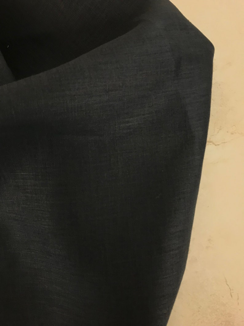 Black Handkerchief Linen Made in Italy top Quality by the | Etsy