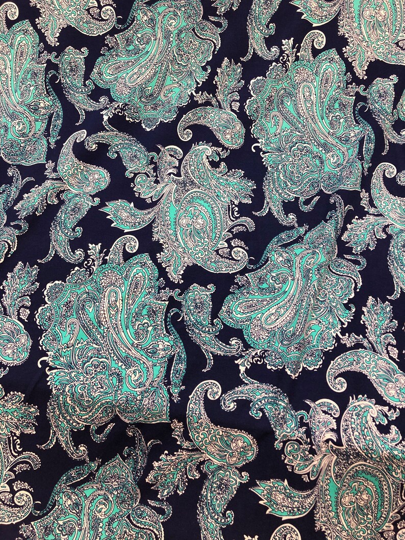 ITY Printed Matte Jersey Fabric by the Yard Etsy