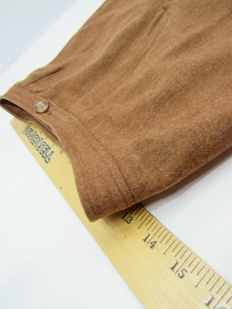 Vintage Evan Picone Orange Brown Wool Blend Women/'s Blazer Pant Suit Set Size 8
