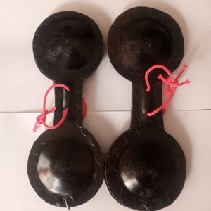 Handmade Iron Qraqeb – Professional Gnawa Castanets from Essaouira, Moroccan Folk Music Instrument
