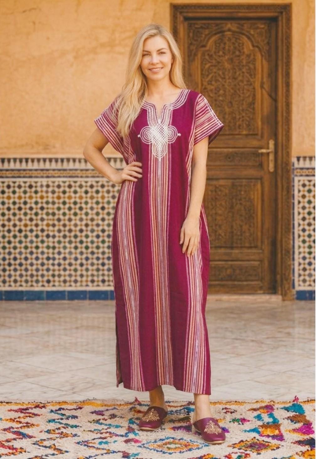 Casual Moroccan Kaftan - Etsy
