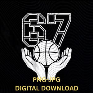 Mème drôle Six Seven 67 Gen Alpha Slang 6-7 Tendance virale Cadeau pour les fans et joueurs de basket-ball