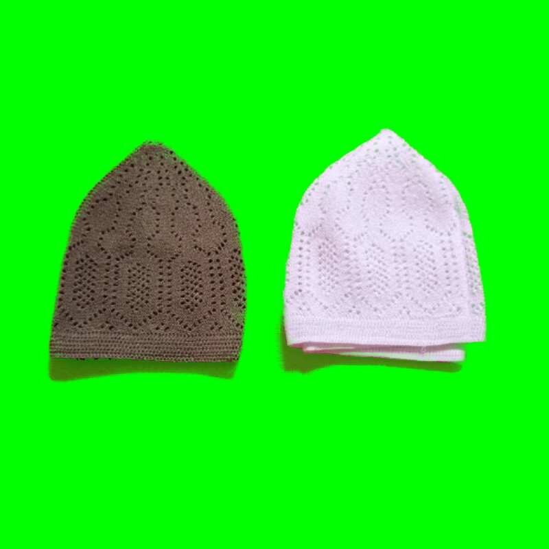 100% Cotton Skull Caps For Men - Breathable Kufi Prayer Hats For Muslim & Summer Wear