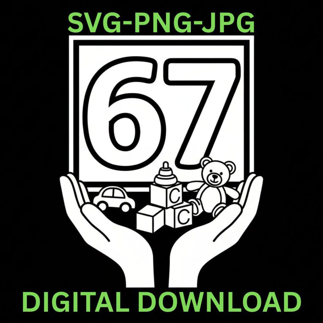 Kids Gaming Six Seven 67 Meme PNG Funny Six Seven Kids Gaming, 67 Meme ...