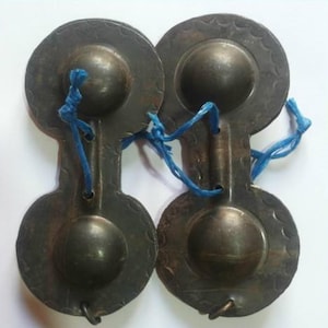 Morocco Gnawa Percussion Instruments, Karkaba Gnawa Essaouira Authentic Gnaoua Qaraqeb Handcrafted Moroccan Castanets for Traditional Music