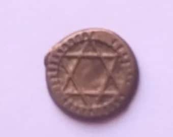 Judaica Coins,1286 Vintage Antique Morocco Old Small coin Very Rare Money Moroccan Star David Judaica Jewish Product Collectibles Souvenir
