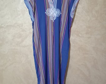 Moroccan Kaftan Women Summer Caftan Arabian  Abaya Style, African Dress, Beach Cover-Up, One Size Gift