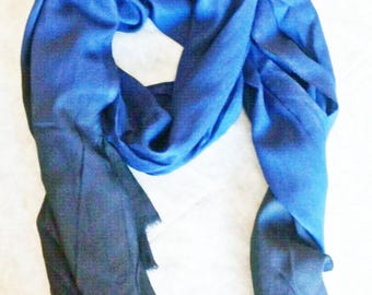 Boho Scarf, African Turban Tuareg Head Wrap, Original Indigo Blue Mens Scarf From Moroccan Berber Turban, Best Gift for Men and Women