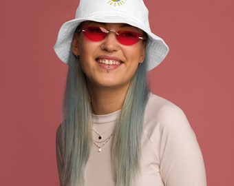 Organic Cotton Bucket Hat: Summer Beach Sun Hat