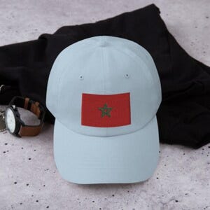 Moorish Moroccan Flag Snapback Cap: Embroidered Eyelets