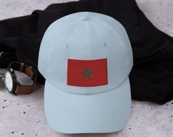Moorish Moroccan Flag Snapback Cap: Embroidered Eyelets