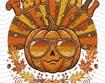 Fall Y'all Png, Vintage Fall Pumpkin Png, Cool Fall Shirt Design, Distressed Pumpkin Png Trendy Designs 2026, Thanksgivin, Dtf Download Fall