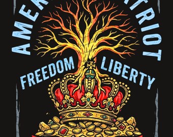 Tree of Liberty 1776 PNG, Rooted in Freedom Sublimation PNG, No Kings In America Clipart, Sons of Liberty PNG Design, Digital Download.