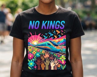 No Kings T-Shirt, Land of Hope and Dreams Shirt, Political Protest Tee, Unity & Freedom Graphic Shirt, Activist Apparel, Unisex Heavy Cotton