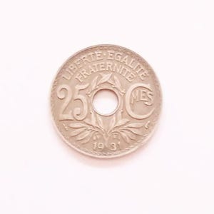 Monedas antiguas francesas de 1 céntimo de 25 céntimos, monedas antiguas de 1 céntimo de 1931, muy raras, coleccionables, antiguas, francesas.