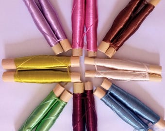 Sabra Silk Thread: Moroccan Hand Embroidery Art, 2 Rolls