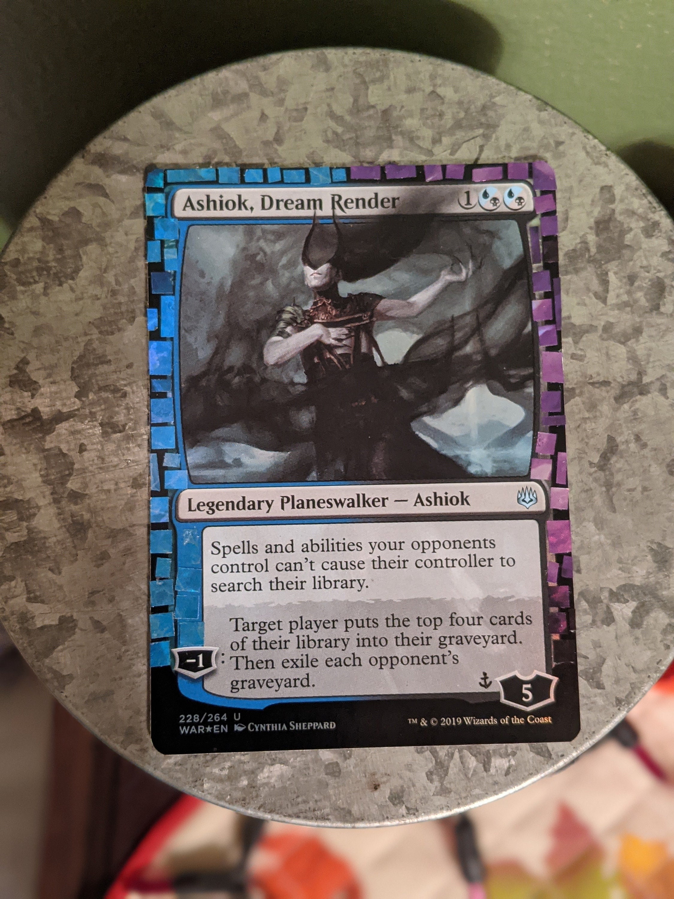 MTG Ashiok Dream Render Foil Peel Alter Etsy
