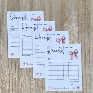 Small Business Receipts | Receipts for Small Businesses | Order Form | Order Receipt Form | Small Business Invoice | 4.65x3.65in Receipts