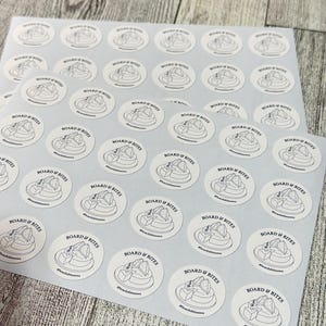 Personalized round business logo stickers | Personalized Stickers | Custom logo Stickers | Custom labels | Small Business Stickers | Labels image 9