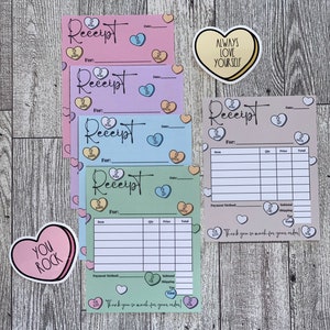 Small Business Receipts | Receipts for Small Businesses | Order Form | Order Receipt Form | Small Business Invoice | 4.65x3.65in Receipts
