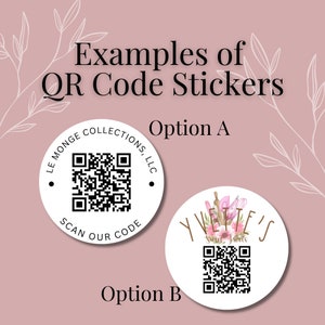 Custom Text Stickers, Custom QR Code Package Stickers, QR Code Stickers ...