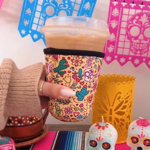 Iced Coffee Sleeve, Beverage Cup Sleeve, Trendy Coffee Sleeve, Cup Cozie, Coffee Sleeve, Iced Coffee Coozie