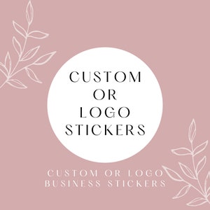 Personalized round business logo stickers | Personalized Stickers | Custom logo Stickers | Custom labels | Small Business Stickers