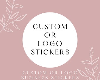 Personalized round business logo stickers | Personalized Stickers | Custom logo Stickers | Custom labels | Small Business Stickers