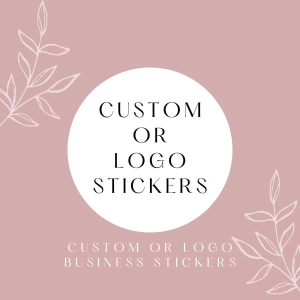 Personalized round business logo stickers | Personalized Stickers | Custom logo Stickers | Custom labels | Small Business Stickers