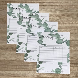 Small Business Receipts | Receipts for Small Businesses | Order Form | Order Receipt Form | Small Business Invoice | 4.65x3.65in Receipts
