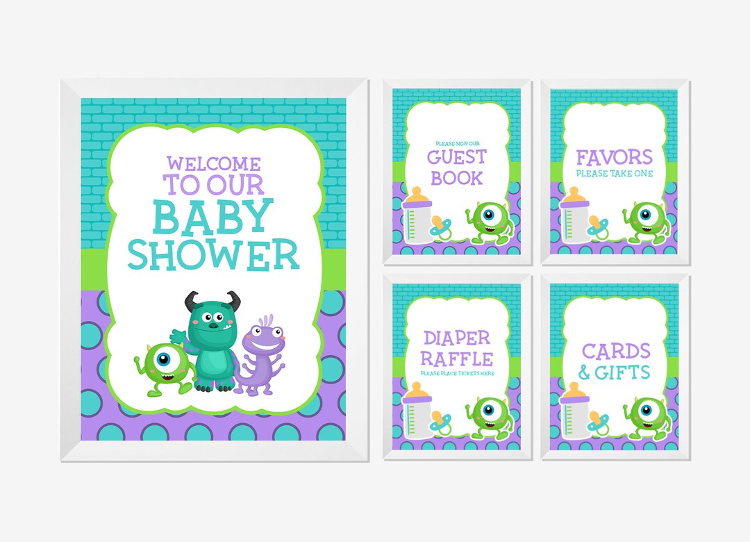 Monsters Inc Baby Shower Decorations, Monsters Inc Baby Shower ...
