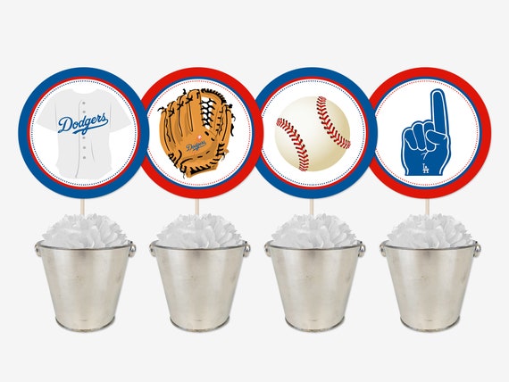 Dodger Printables Baseball Decorations Baseball Party Etsy