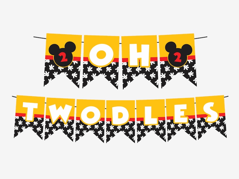 mickey-mouse-banner-mickey-mouse-birthday-banner-oh-twodles-etsy