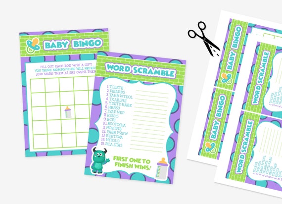 Monsters Inc Baby Shower Decorations Monsters Inc Baby Shower Etsy