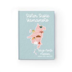 Illustriertes Missionstagebuch, personalisiertes benutzerdefiniertes Schwester-Missionar-Erinnerungs-Notizbuch, Abschluss-Weihnachtsgeschenk, berufen, zu dienen, HLT, Älteste