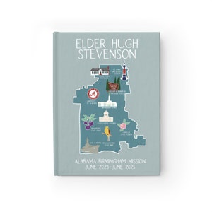 Geïllustreerd aangepast kaartmissiedagboek, gepersonaliseerd geheugennotitieboekje, ouderling missionaris afstuderen kerstcadeau, geroepen om te dienen, LDS