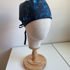 Neuron Pattern Surgical Scrub Cap – Medical Hat for Neurologists, Neurosurgeons, Nurses & Technicians – Handmade Brain-Themed Scrub Hat